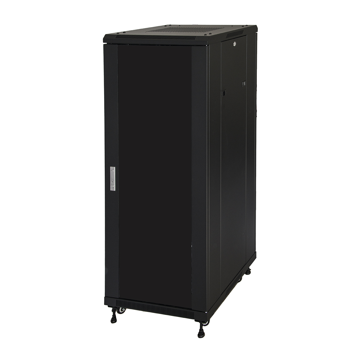 MK1922U66N - ARMADIO RACK PER RETI 19 22U (A)1166, (L)600, (P)600 COLORE NERO PORTA VETRO