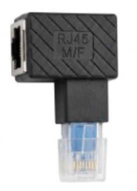 Set Adattatori RJ45 ad angolo 90° - 4 orientamenti