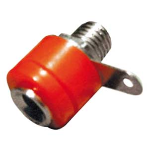 Boccola Da Pannello 4mm Rossa BO/8-C