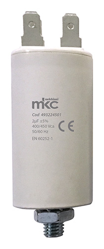 Condensatore in polipropilene di spunto terminale faston 2UF 400/450V