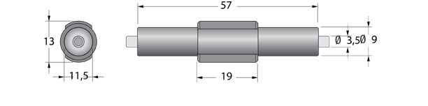 Portafusibile volante per fusibile 5x20/6,3x32 V1074 Omega Fusibili
