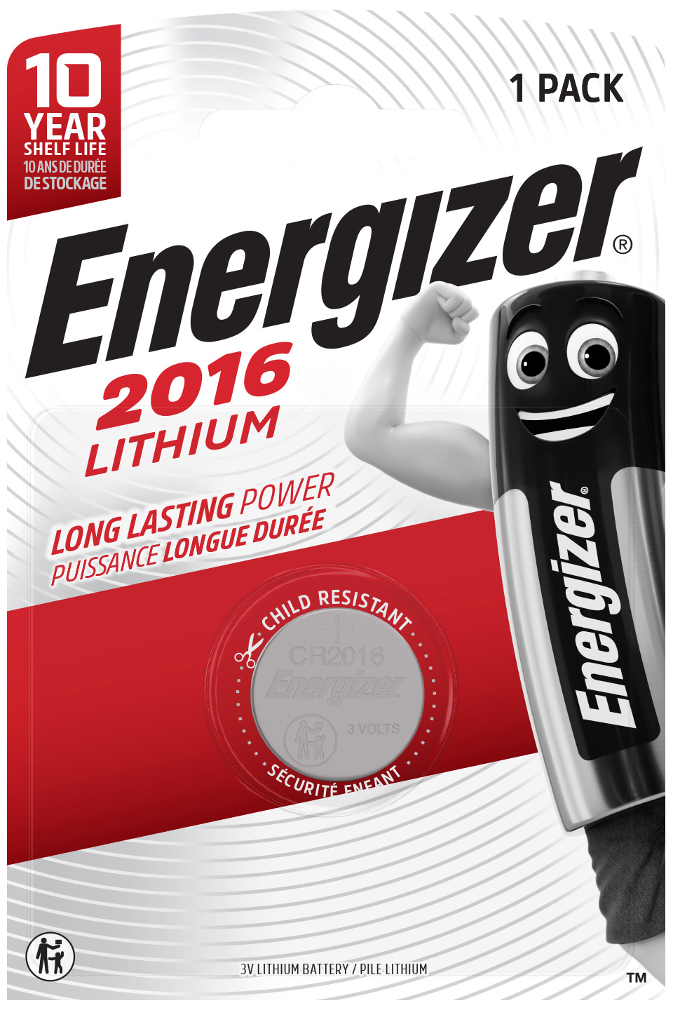 ENERGIZER Lithium CR2016 blister da 1