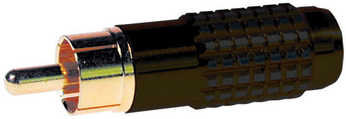Spina rca volante hi-fi nera FR0545/6MM/BK