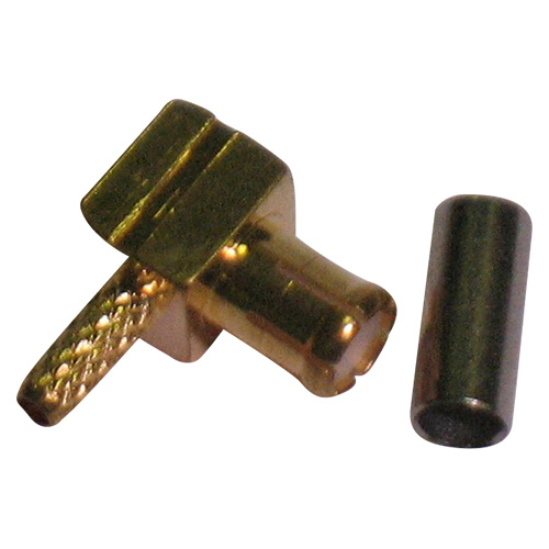 Spina mcx dorata 90 a crimpare x rg-178 MCX-06