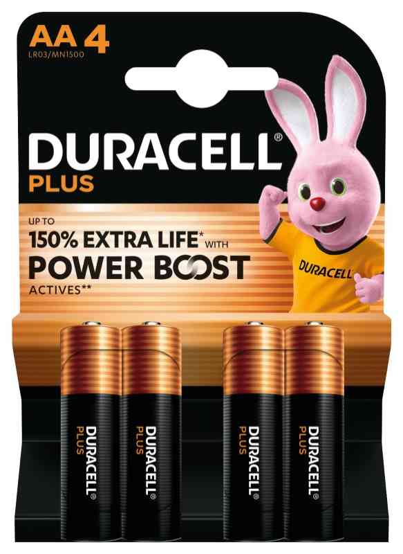 Duracell Plus Power Boost bl. da 4 Stilo (AA) MN1500 - LR6