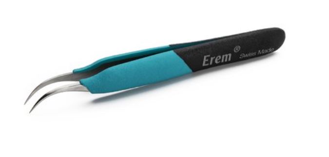 Pinzette di precisione ergonomiche con punte curve, E7SA Weller