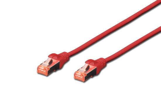 Digitus DK1644020R - Cavo Patch S-FTP CAT6, CU, 26AWG, guaina LSZH, colore rosso, lunghezza 2mt.