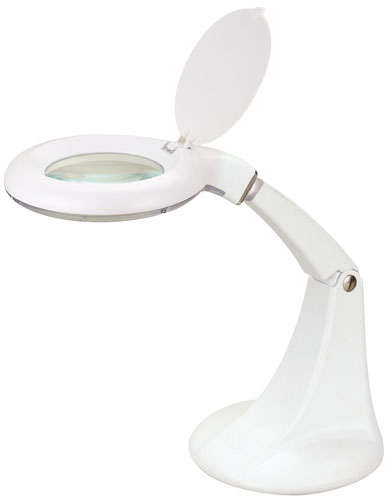 Lampada da lavoro 15 LED con lente 3 + 12 diottrie da tavolo ZD-137 LED MKC