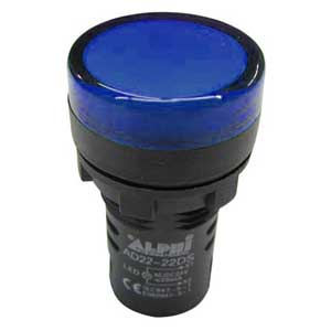 Segnalatore 24V A Led Blu Luminoso AP/SEGN/22B-C