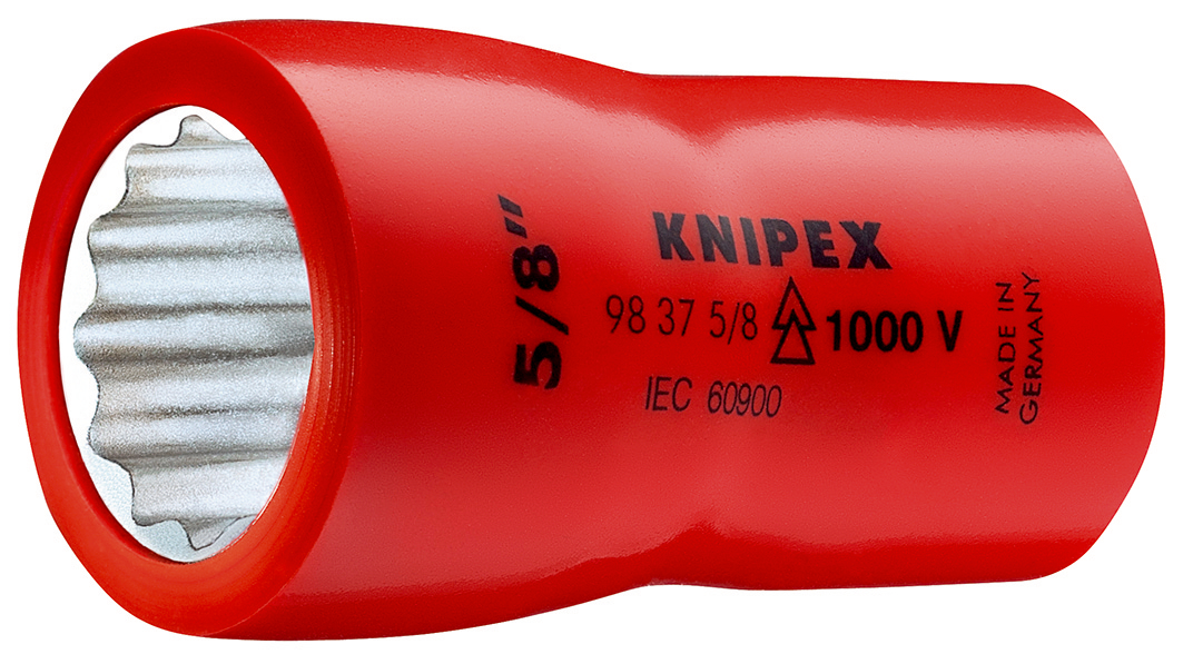 Chiave a bussola per viti esagonali 3/8" 98 37 3/8", isolamento a 1000V