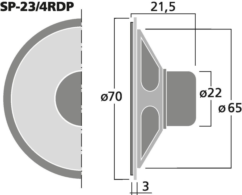SP-23/4RDP - Mini Altoparlante