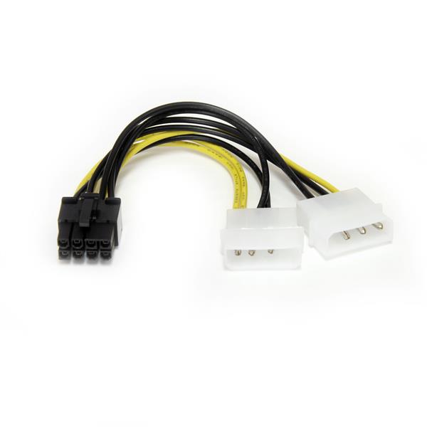 Startech.com LP4PCIEX8ADP Adattatore alimentazione LP4 a scheda video PCIe 8 pin 15 cm