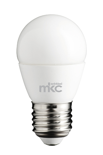 Lampadina LED 4000K E27 220-240vca luce bianca naturale G45 5,5W MKC Light