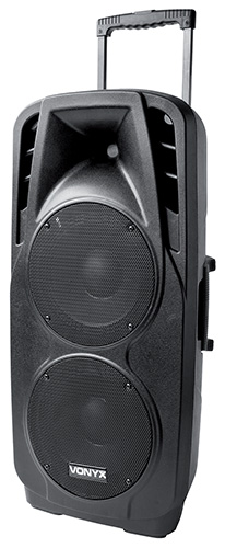 Diffusore portatile da 1000W 2x 10" con 2 radiocomandi UHF mod. SPX-PA9210