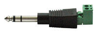 Adatt. da spina jack 6,3mm stereo a morsetti a vite FA-2711