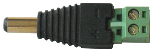 Adattatore di alimentazione spina dc 5,5 x 2,1 mm/morsetti a vite TV-01