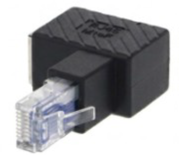 Set Adattatori RJ45 ad angolo 90° - 4 orientamenti