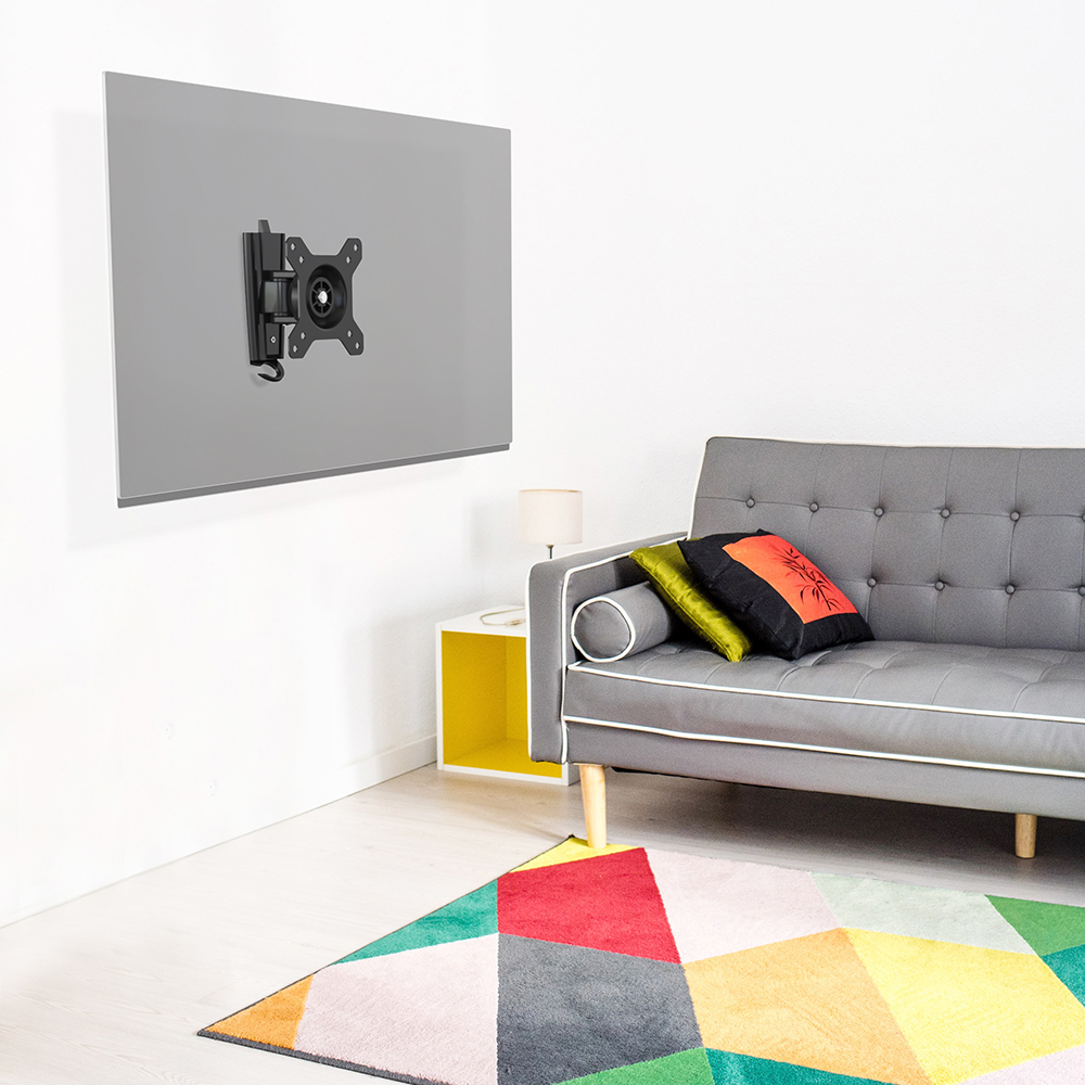 Supporto TV 10''-27'' ad uno snodo, nero, Mod. STV-IR-1027-1