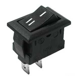 Interruttore A Bilanciere 10A-250V Nero M I- Ii INT/3411H-C