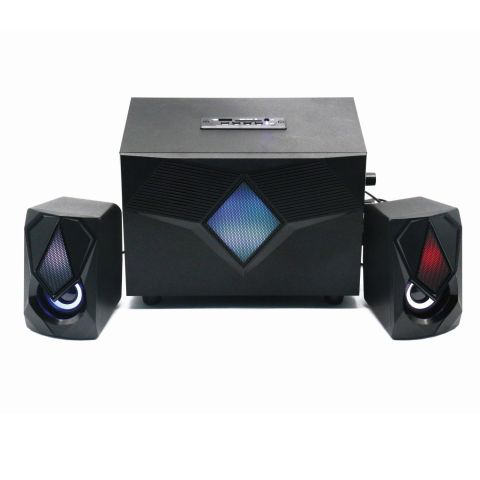 Altoparlanti Gaming 2.1 con Bluetooth, radio FM, lettore multimediale USB / AUX / SD