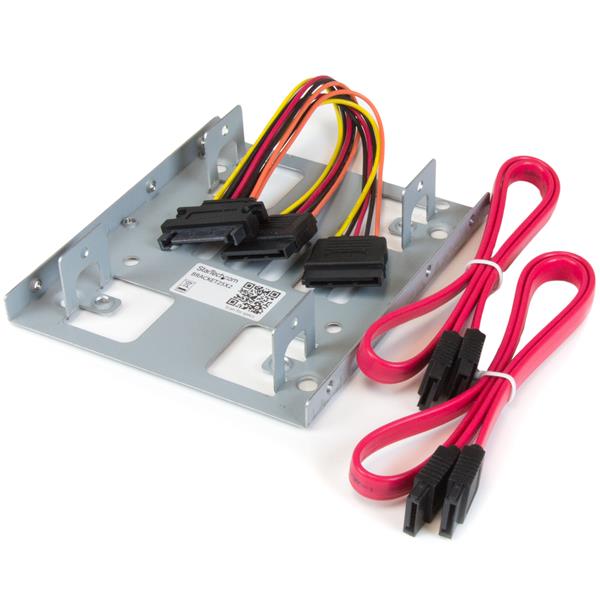 Startech.com BRACKET25X2 Staffa per doppio HDD da 2,5" a 3,5” per HDD SATA