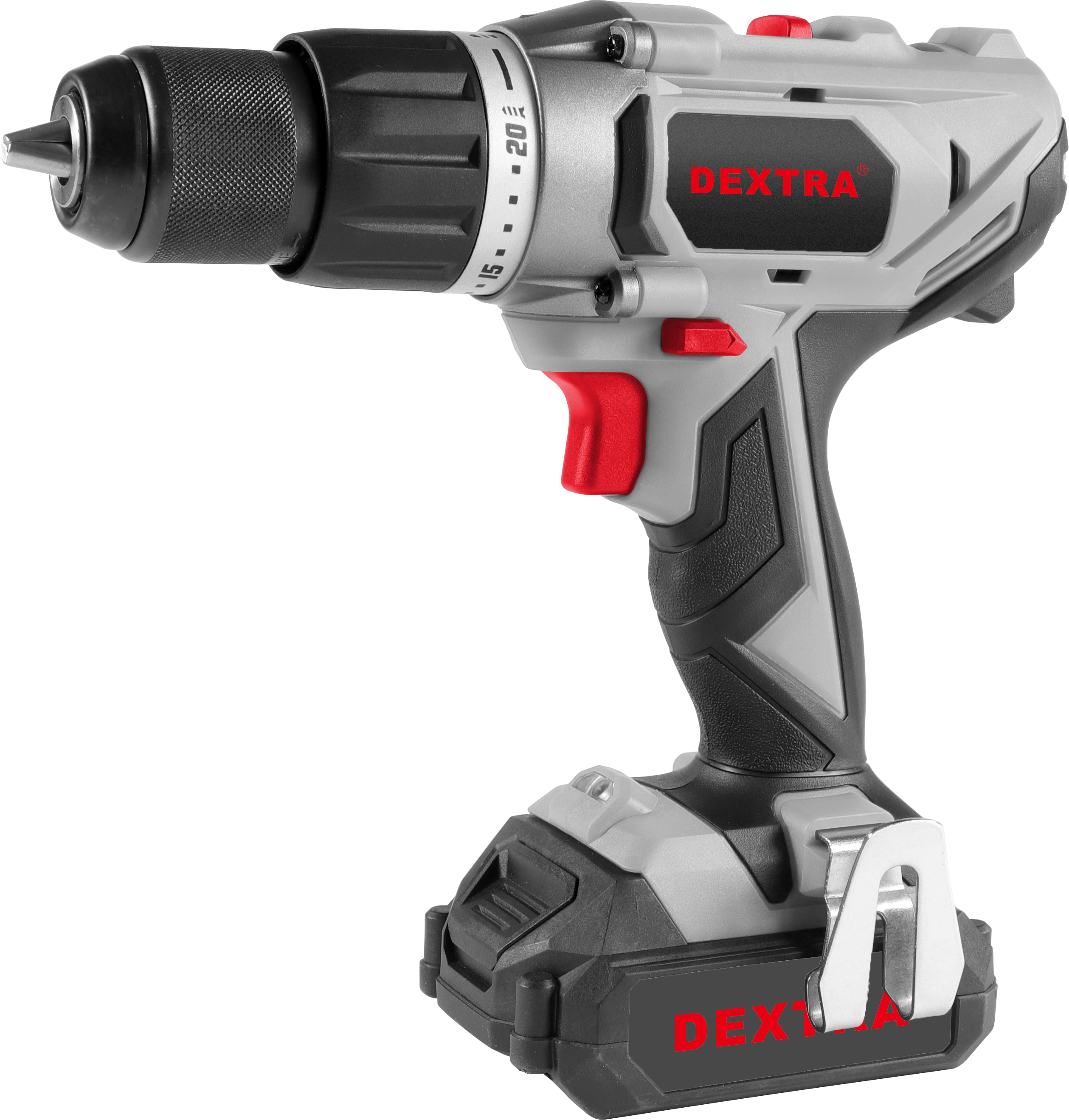 Trapano avvitatore a percussione con 20V 50 N·m con mandrino 13 mm DEXTRA