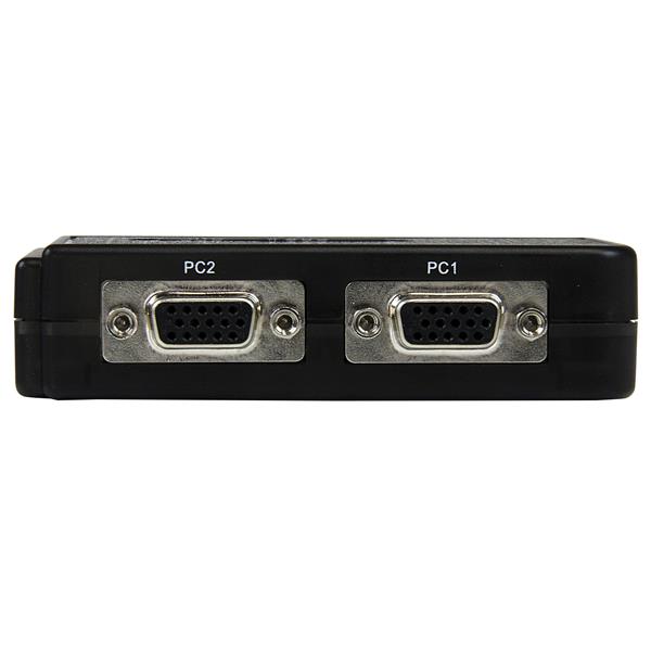 Startech.com SV211KUSB Switch KVM a 2 porte VGA USB con audio e cavi - Commutatore VGA USB a doppia porta - Colore Nero