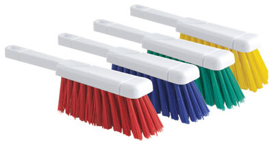 Linea Igiene: Spazzola con manico, setole morbide, blu