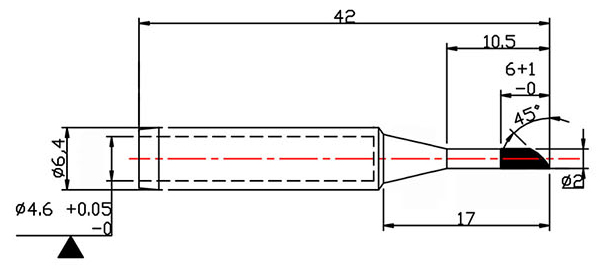 N9-26 10 Punte a taglio da 2mm per saldatore MK-8988