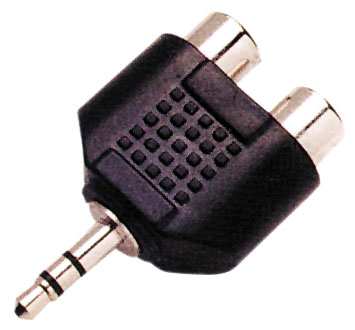 Adattatore spina stereo 3,5 mm - 2 prese rca FR1918