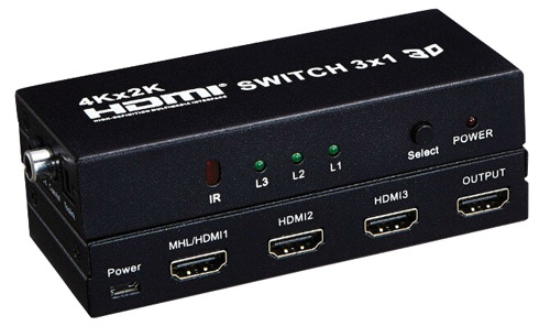 SELETTORE MKH-E-44 HDMI 3X1,4KX2K,MHL,ESTR. AUDI MKH-E-44
