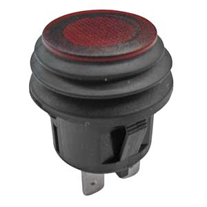 Interruttore Luminoso 12V Parapolvere INT/291R-C