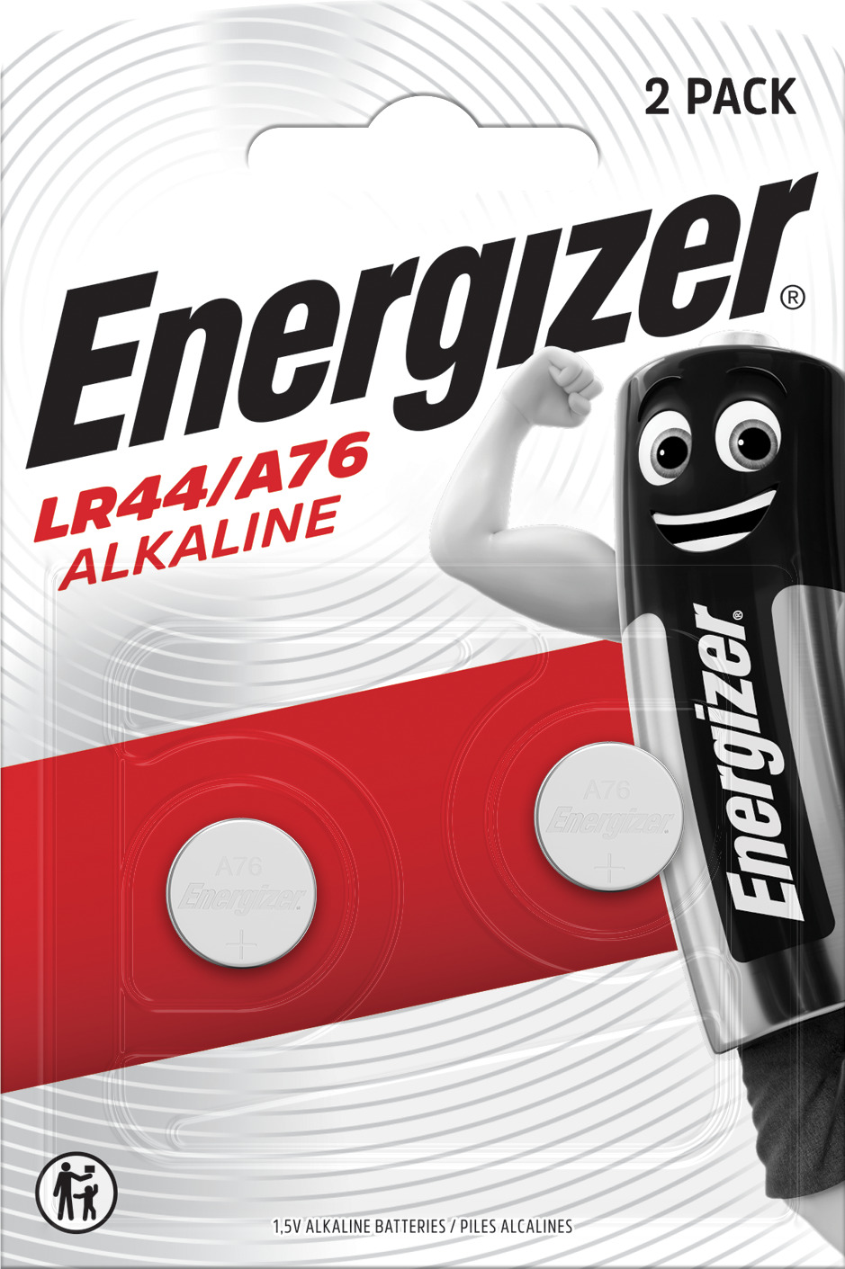 ENERGIZER A76/LR44 Alkaline blister da 2 pezzi