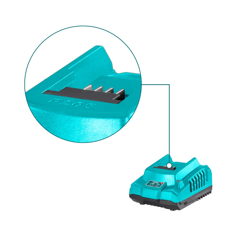 Caricabatteria rapido 2Ah- 20V TFCLI2001E