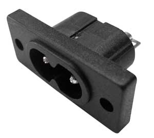 Spina Di Alimentazione Da Panello Passo 8 2,5A 250V SPI/132-I