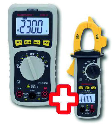 Kit Installatore elettrico CM603 + DMM53  AMRA Chauvin Arnoux 11-0000-508