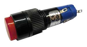 Interruttore Luminoso Unipolare 3A-125V Rosso INT/3032R-C