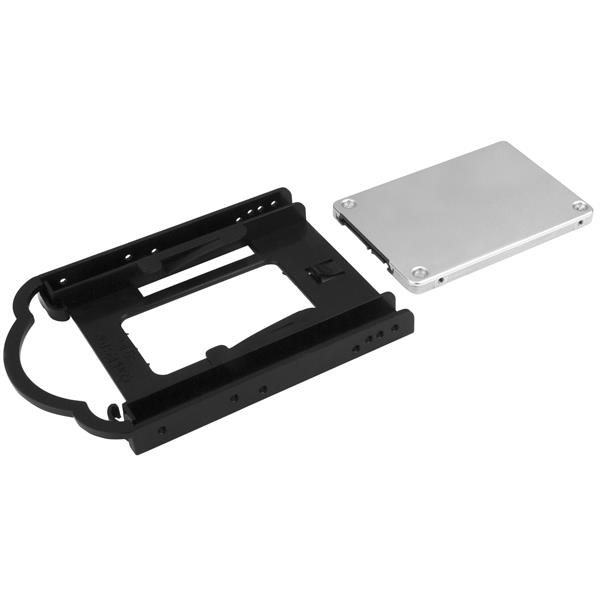 Startech.com BRACKET125PT Staffa di montaggio per SSD/HDD da 2,5" - Kit di montaggio/Adattatore hard disk da 2.5" a  3,5" - Installazione su slot 3.5" senza utensili (BRACKET125PT)