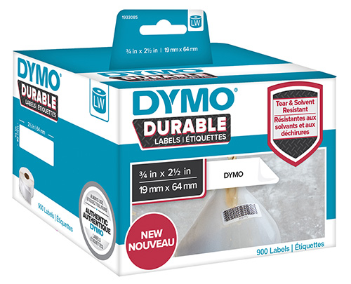 Etichette DYMO® LabelWriter™ Durable Codice a barre  19x64 mm - Bianco