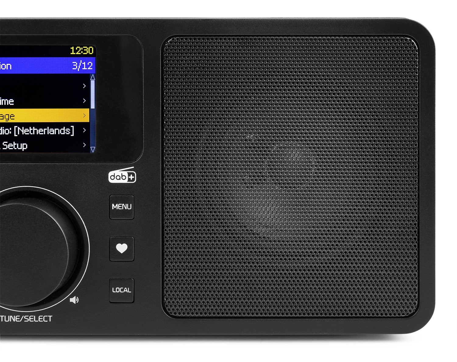 Roma, WiFi Internet radio con batteria integrata e display a colori, colore nero