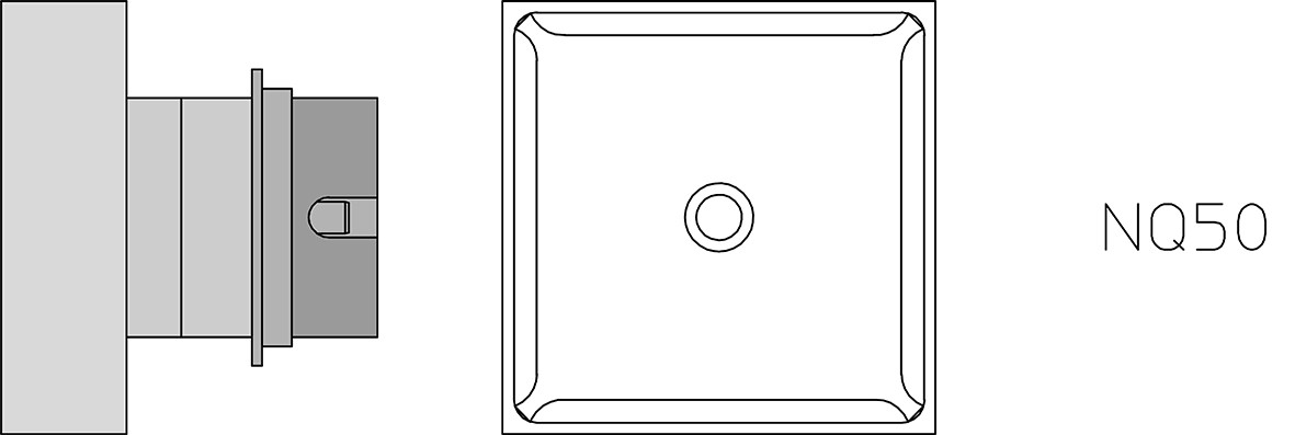 Ugello ad aria calda, Lunghezza: 36,0 mm. Larghezza: 36,0 mm T0058736891N Weller