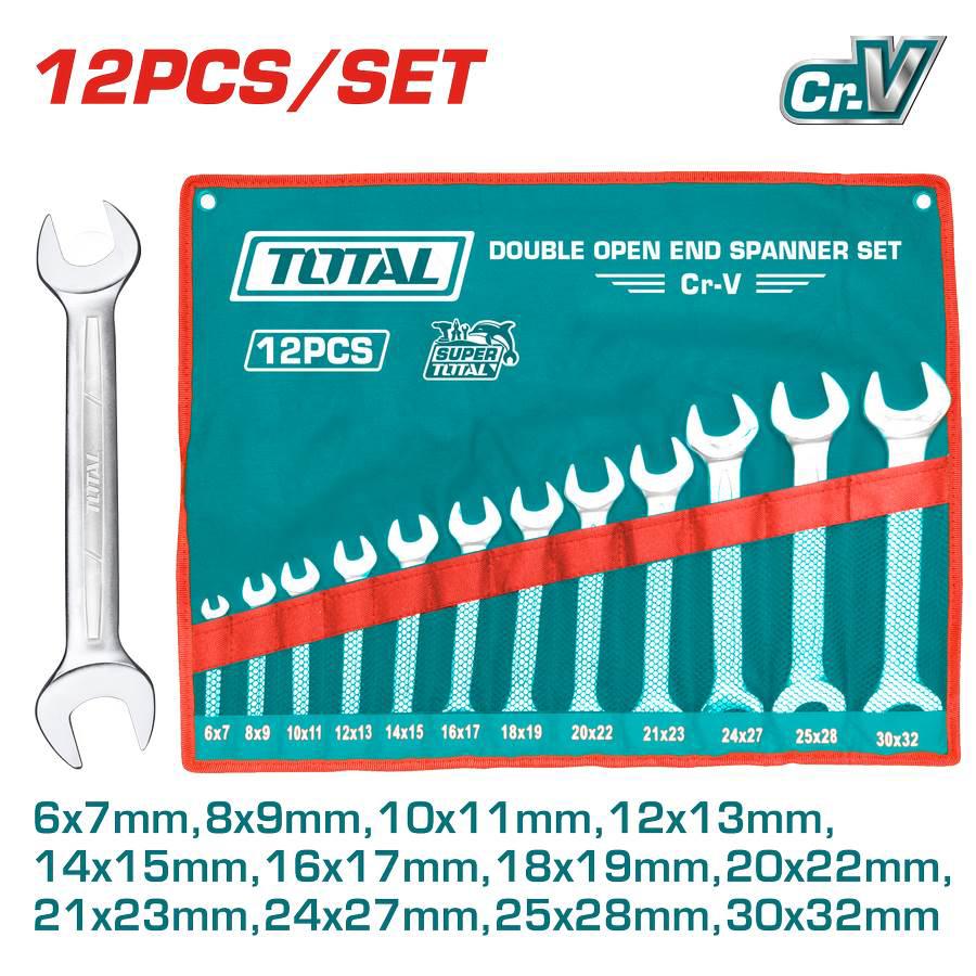 Set 12 Chiavi Aperte 6-32 - Industrial THT1023121