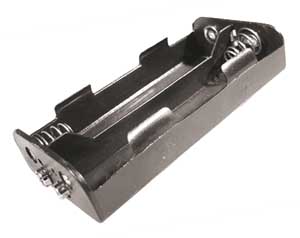 Portapile 4 Mezza Torcia Ø 25X50 Con Bottone PIL/81-C