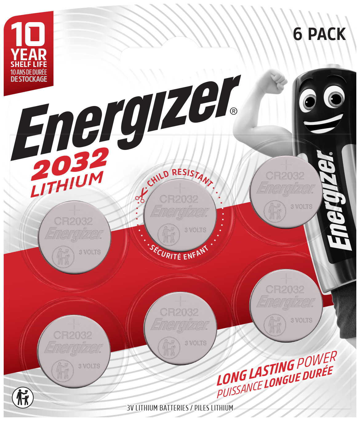 ENERGIZER Lithium CR2032 blister da 6
