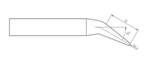 RT Ultra Punta saldante, punta conica Ø 0,8 mm, MIL-SPEC T0050105399 Weller