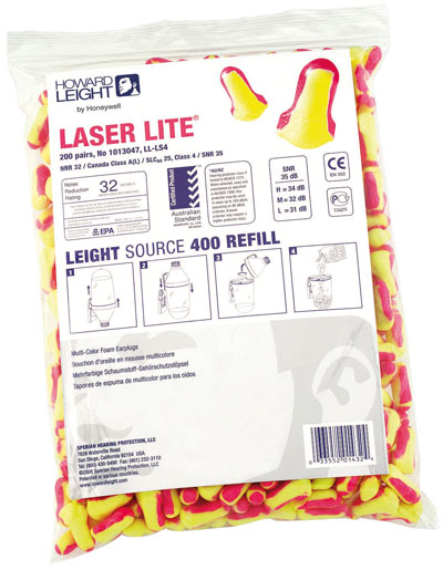 Tappi auricolari monouso LaserLite, 200 coppie