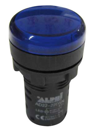 Segnalatore Luminoso 24V A Led Blu Con Gemma AP/SEGN/220B-C