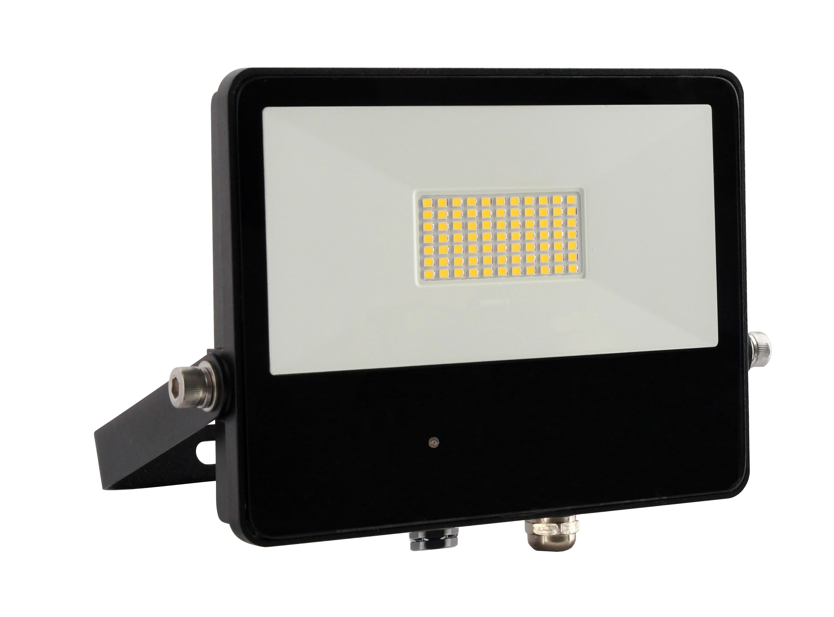 Faro HTP-DS MW 50W,  sensore crepuscolare e movimento, 4000K, Nero, MKC Light
