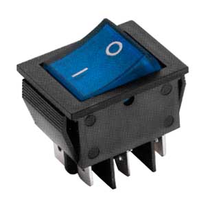 Interruttore A Bilanciere 16A-250V Bipolare Blu INT/2287H-I