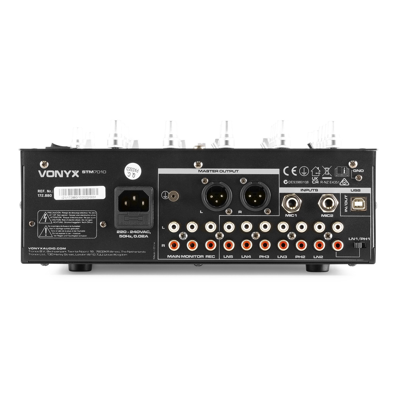 Mixer 4 canali, per uso professionale,  Mod. STM-7010